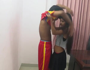 Youngster desi damsel pummeled in standing  after job