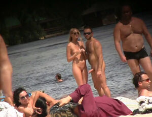 New hidden cam flick from naked beach and getting off
