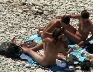Pretty Chicks Get Nude On The Beach