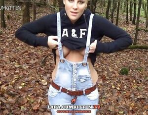 Lara CumKitten - Super-naughty denim pee with a excellent